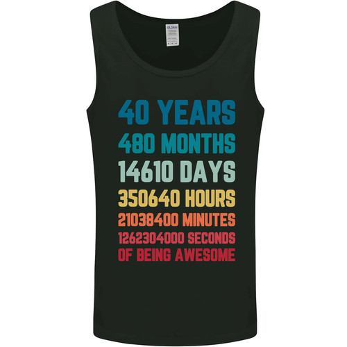 Gildan geburtstag tanktop - 40.,
