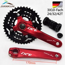 104mm 64mm 3X10 170 Kurbel set MTB Fahrrad  Aluminum Kurbelgarnitur Kettenblatt
