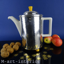 Hutschenreuther & WMF Kanne Kaffeekanne Coffee Pot Silver Plated Art Deco 1930´s