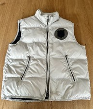 Calvin Klein CK JEANS GR.L gesteppte Weste Gänsedaunen hellgrau guter Zustand