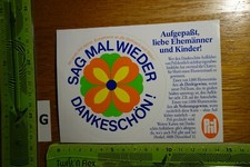 Alter Aufkleber Spülmittel Aktion PRIL Blumen