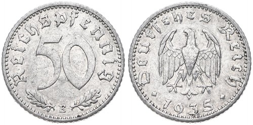 Deutschland 50 pfennig - -,