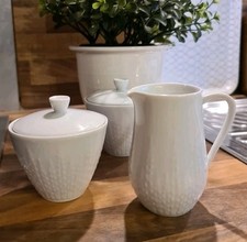 Hutschenreuther Exzellenz ~ Milch / Zucker Set, 2 x Zuckerdose 1 x Milchkännchen