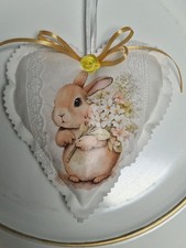 1 Herz, Stoff Herz, Anhänger