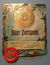 Old Wine Label Age Port Wine