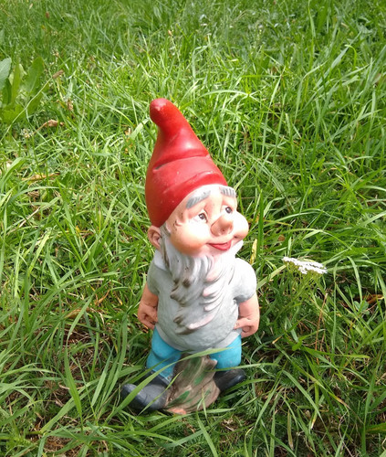 Frecher gartenzwerg skulptur - frecher,