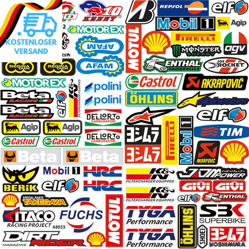Stück motocross aufkleber - 3,