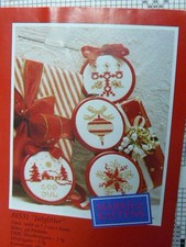 Kreuzstich Stickbild Weihnachten Stickmuster Handarbeit dänisch Vorlage