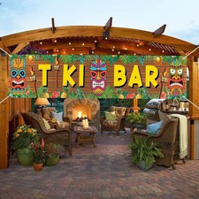 Tiki Bar Banner Dekoration