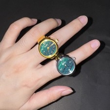 Ring Uhr für Damen Edelstahl