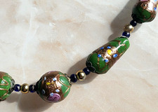 Alte Murano Glas Kette Perlen