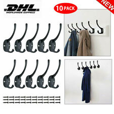 10x Kleiderhaken Mantelhaken Garderobenhaken Vintage Wandhaken Huthaken DE