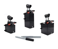 Hydraulik Handpumpe Doppelwirkend 12 - 25 - 45 ccm inkl. Tank + Hebel. D.W.