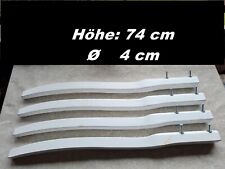 XXL Schminktisch Füße Holzbeine Möbelfüße Tischbeine weiß Holzfüße 74 cm