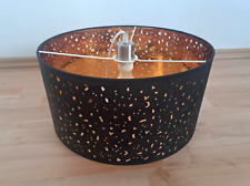 Hängeleuchte / Deckenleuchte / Lampe in Schwarz Gold / Rund