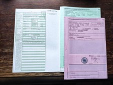 Kfz Brief für DDR Anhänger Olbernhau Camptourist CT 6-1 B 1977 Fahrzeugbrief