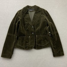 Marc Cain Blazer Gr. N3 38/40 Samt Cordjacke Braun Grün Baumwolle Vintage Damen