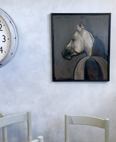 Oil painting horse equine - oil,