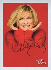Mary roos autogrammkarte von - mary,