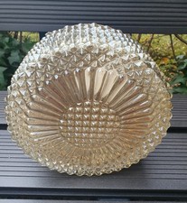 60er Deckenlampe Leuchte Plafoniere Glas Vintage
