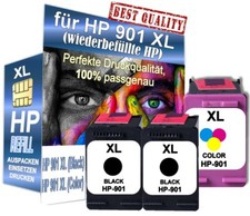 3x Druckerpatronen für HP 901 XL Officejet 4500 G510 J4524 J4640 J4660 J4680