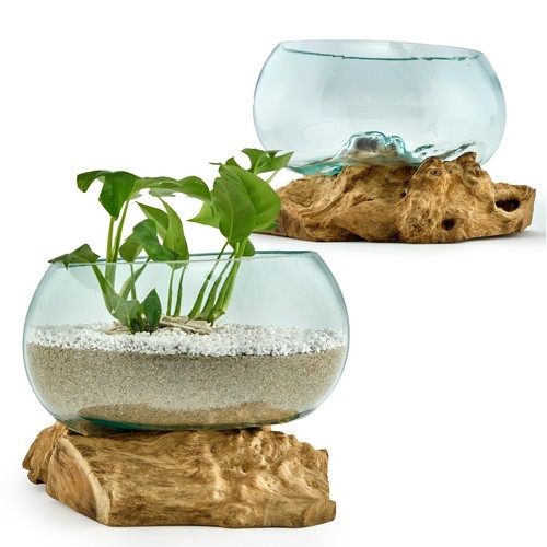 Große glas dekoschale - große, auf