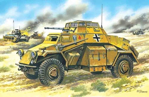 Icm 72411 kfz 222 - 222, wwii