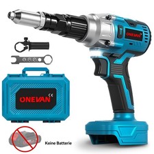 Akku Nietpistole Elektrisch Blindnietgerät Popnietenzange mit Koffer Für Makita 