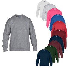 Gildan Kinder Sweatshirt Arbeits Pullover Pulli Sweater Heavy Blend