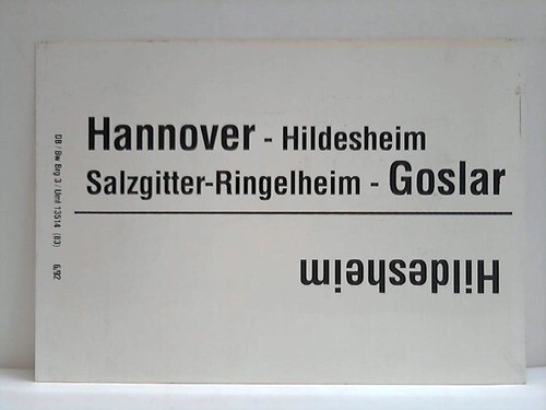 Hannover hildesheim - hannover,,