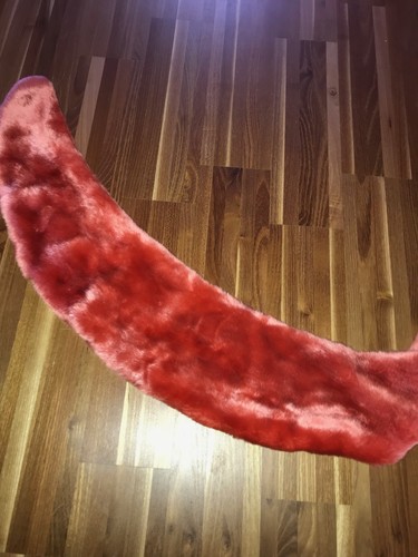 Scarf faux fur - faux, orange