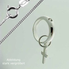 TAUFRING MIT Kreuz- 925 er
