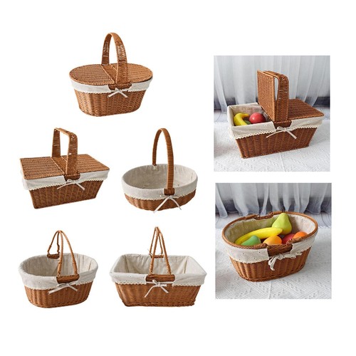 Picknickkorb dekor mit - picknickkorb, griff
