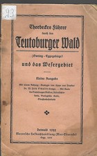 Thorbeckes Führer durch den Teutoburger Wald von 1922