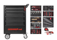 GEDORE Werkzeugsatz im Werkstattwagen GEDWorker 119-teilig R21560005