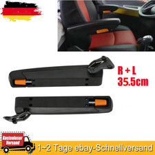 2x L+R Sitzarmlehne Armlehne Armstütze Universal 35.5cm Für LKW Anhänger Schwarz