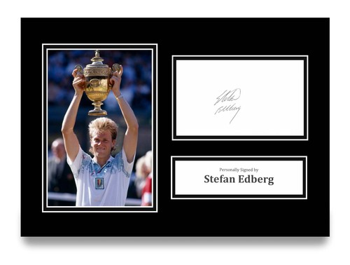 Stefan edberg signed foto - stefan,