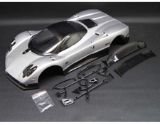 RC CAR KAROSSERIE 1:10 "PAZO" IN SILBER 200MM BREIT INKL. SPOILER # HX032S