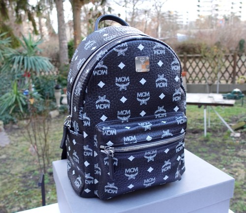 Mcm bag logo medium - medium, black