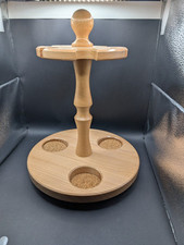 Flaschenkarussell Holz Tablett Deko Drehteller Bar Getränke Wein Party Tablett 