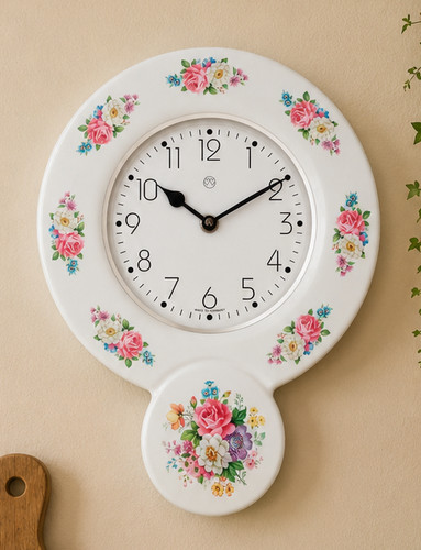 Küchenuhr sommerblumen - küchenuhr,