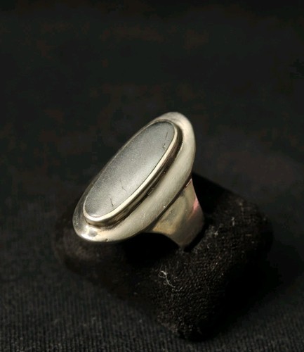 Massiver silberring mit - massiver,