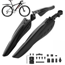 Verstellbar Fahrrad Schutzblech SpritzschutzSet Vorne Hinten Rad Spritzschutz