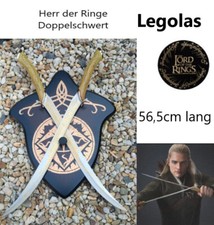 NEU Herr der Ringe Doppelschwert Set Legolas 56cm groß für LOTR Film Fan Sammler