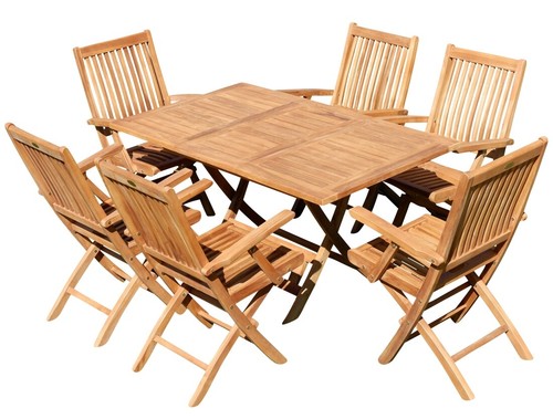 Echt teak gartenset - echt,