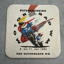 Bierdeckel Coaster Beermat Reininghaus Motorrad WM 1993 Österreichring #1056#
