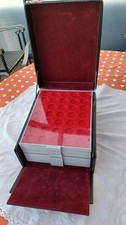 Lindner Falzlos Boxenkoffer mit 6 Münzboxen  - aus Nachlass - nie benutzt