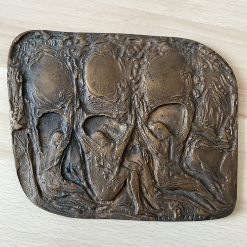 Bronze kupfer kunst relief - bronze,