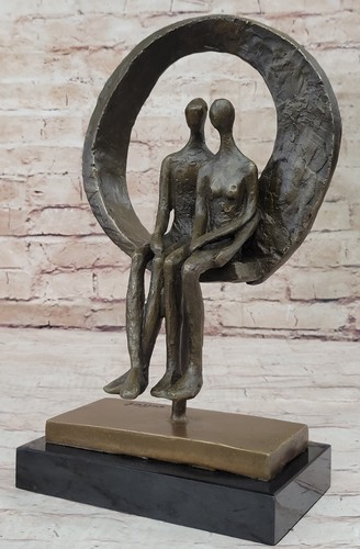 Abstrakte bronze figurine paar - abstrakte,