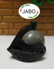 ( B6 /20 ) Lego  Visier 2594 schwarz mit Helm dunkelgrau  6009 6086